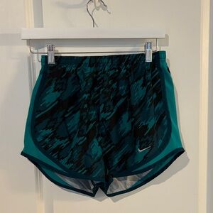Nike Women's Athletic Shorts in Teal and Black